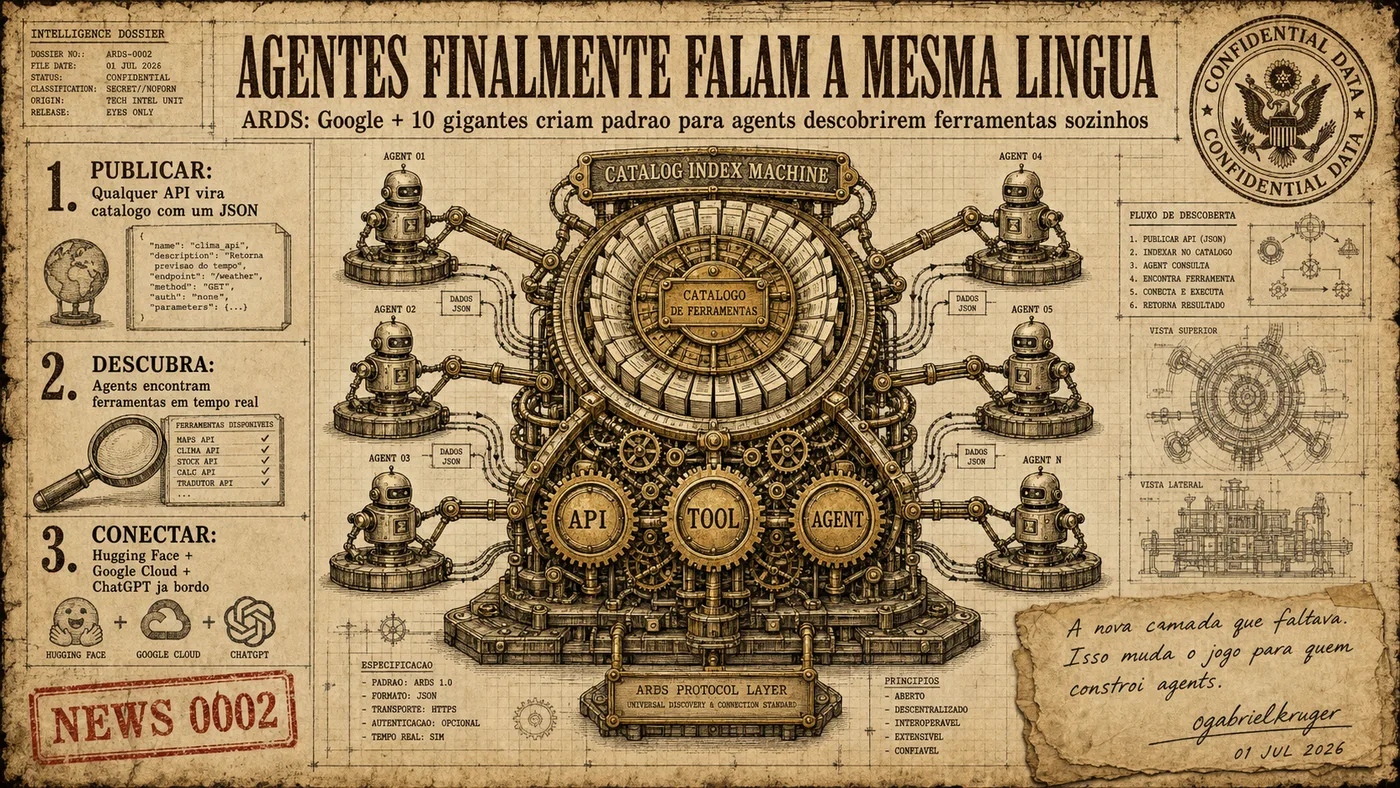 Capa da News 0002: ARDS: O Momento DNS dos Agentes de IA