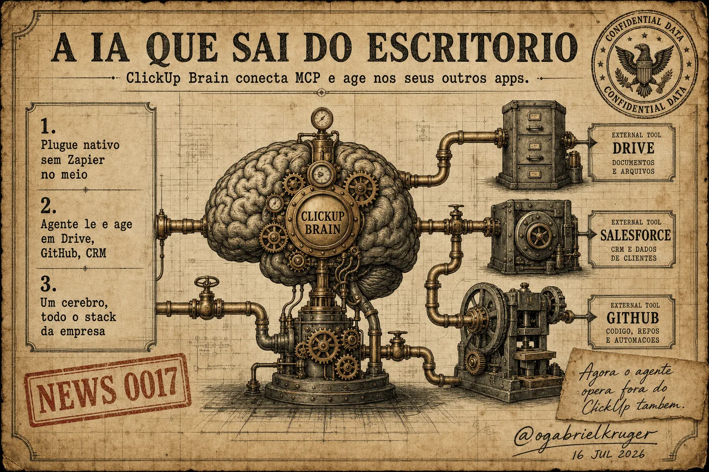 Capa da News 0017: A IA que sai do escritório