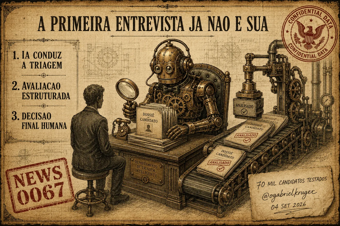 Capa da News 0067: A Primeira Entrevista Já Não É Sua