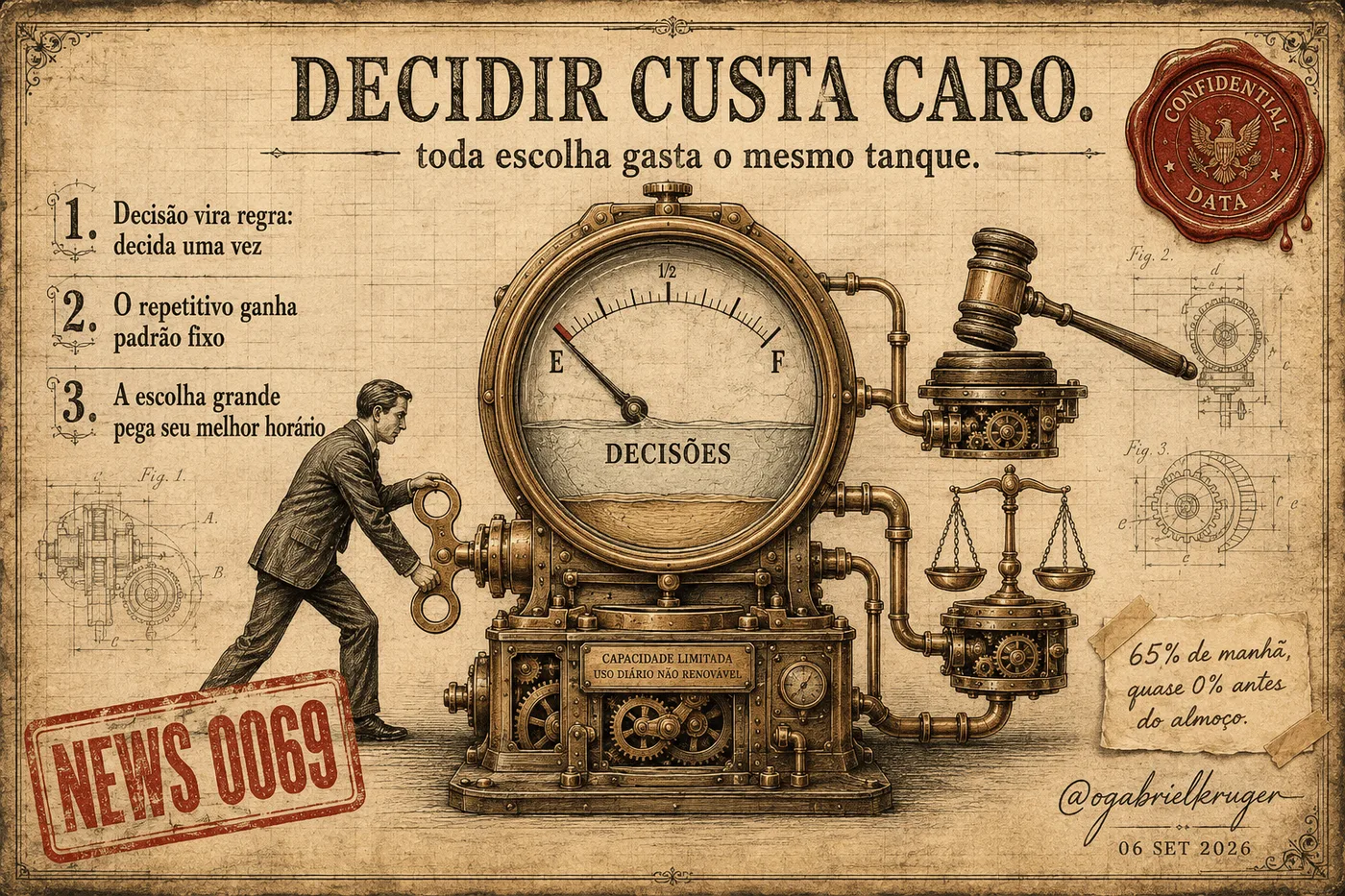 Capa da News 0069: Decidir Custa Caro